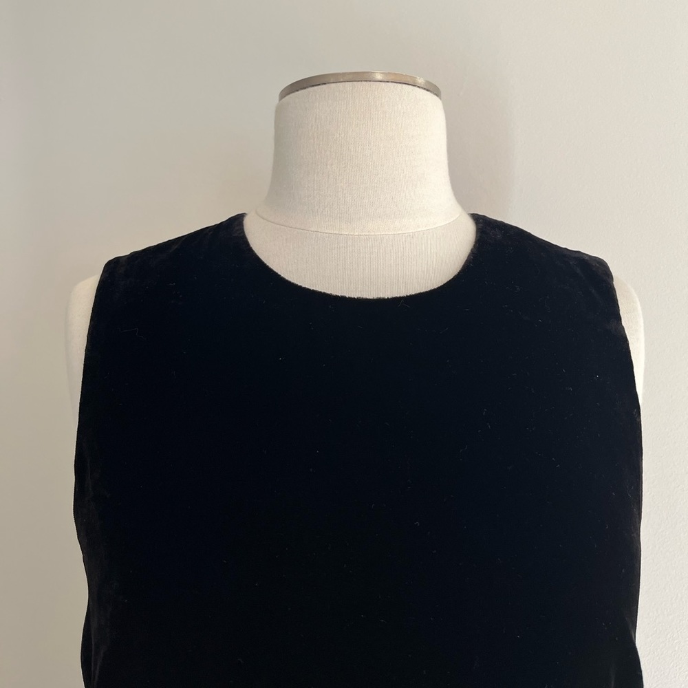 J. Crew black velvet jumpsuit romper